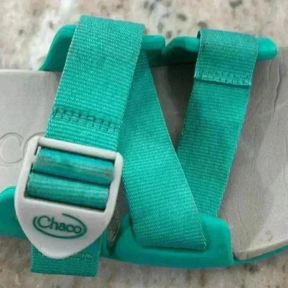 Chaco women’s chillos slide adjustable strap sandals teal & gray size 7 - Picture 11 of 12